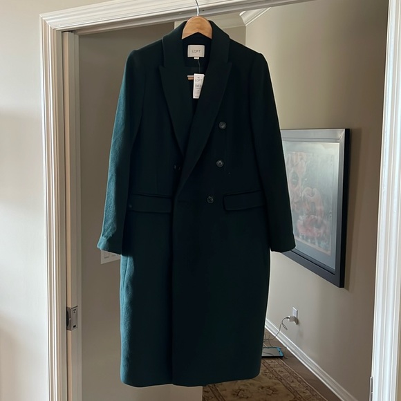 Loft Forrest green long peacoat - Picture 1 of 3